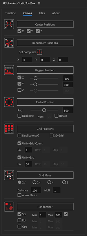 AEJuice Anti-Static ToolBox Canvas