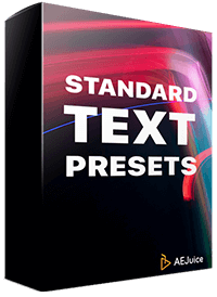 AEJuice Standard Text Presets 無料 プラグイン