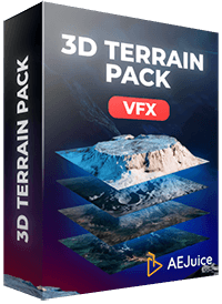 AEJuice Film VFX Bundle 3D Terrain Pack パッケージ