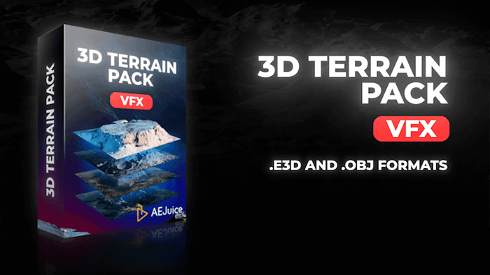 AEJuice Film VFX Bundle 3D Terrain Pack