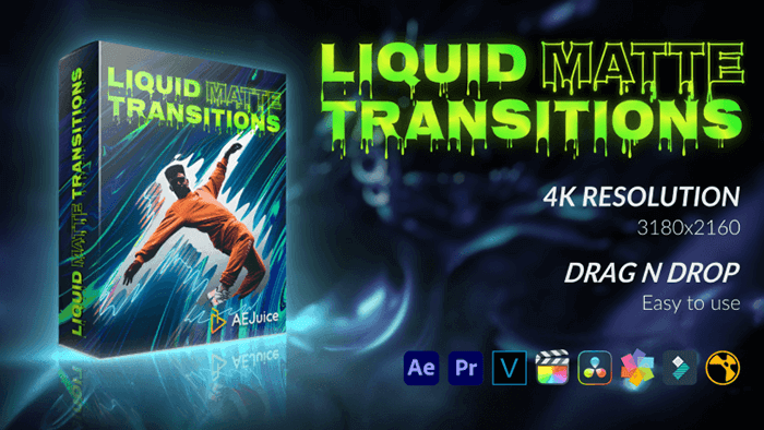 AEJuice Final Cut Pro X Liquid Matte Transitions