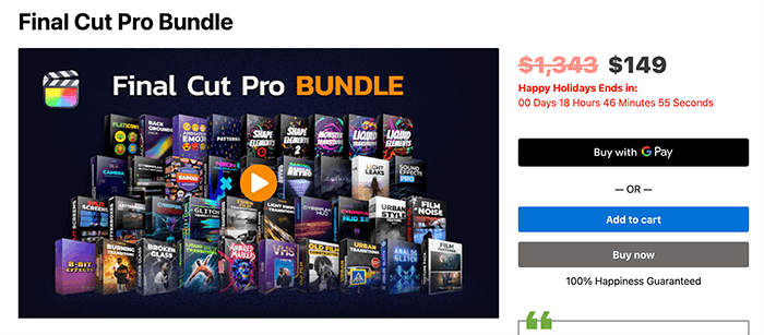 AEJuice Final Cut Pro Bundle セール 価格